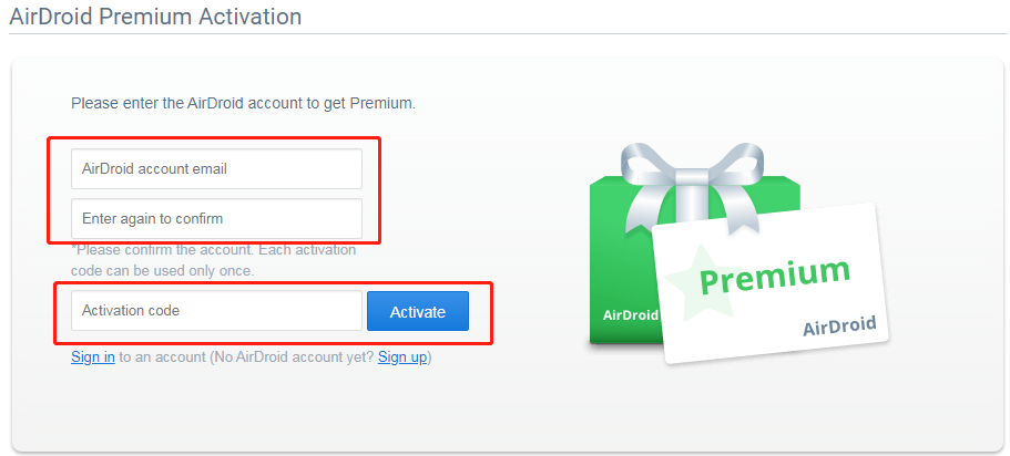 airdroid premium activation code free