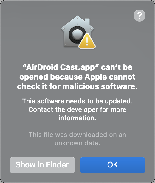 check for malicious software on mac