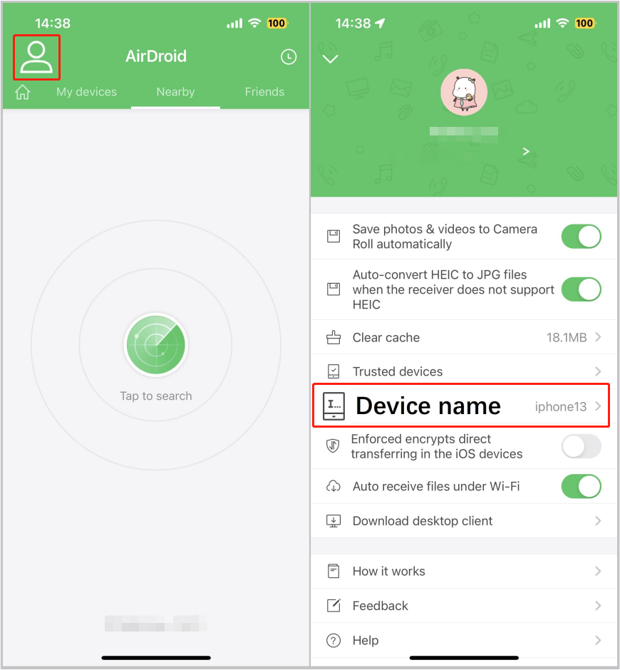 How to change device name of airdroid airdroid support center