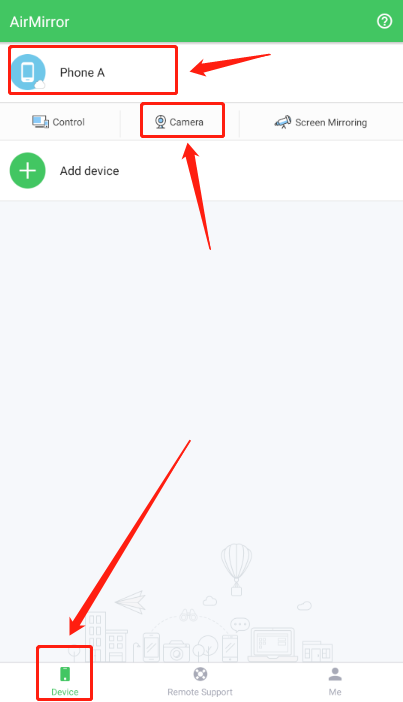 How to remote access phone&rsquo;s camera from another phone with 