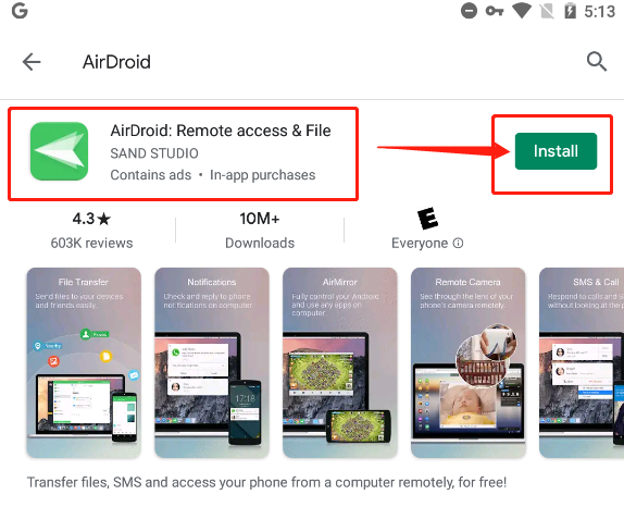 How to Control Android devices through AirDroid Control Add-on 