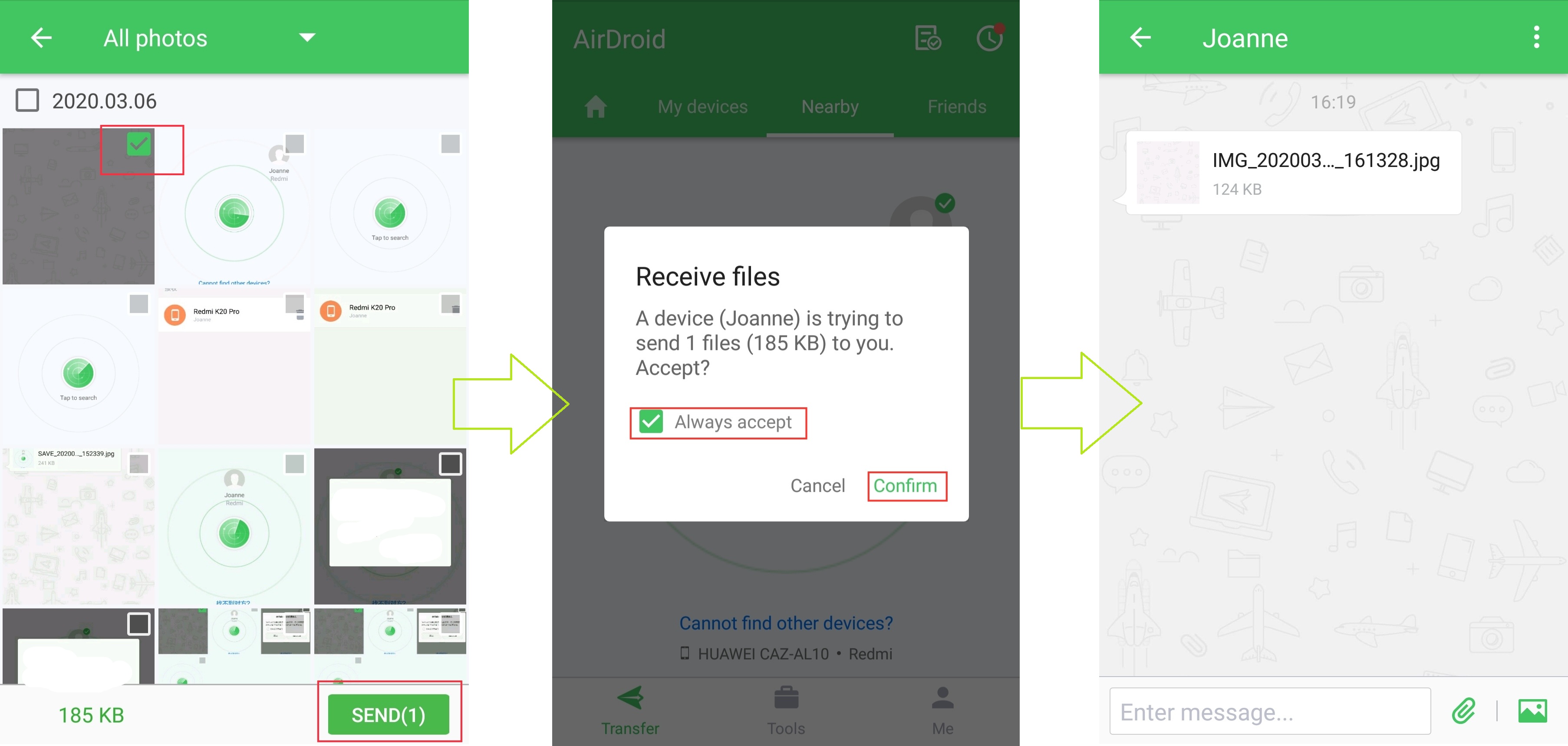 airdroid mms