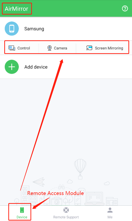 add a device to airdroid