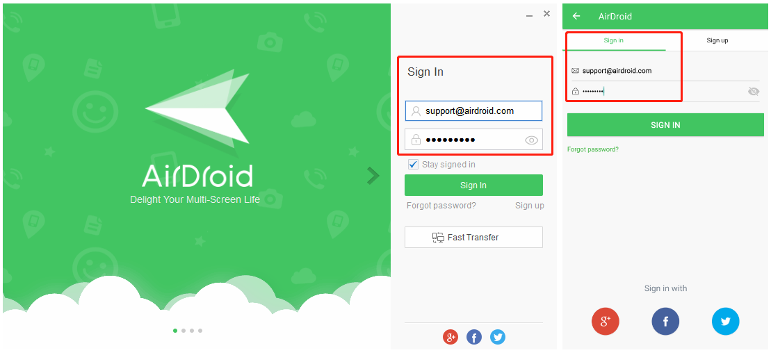 airdroid add a device