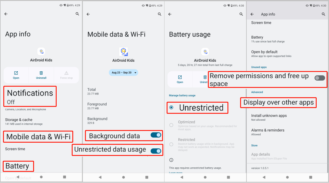 en-2-how to keep Kids running on android 12.png